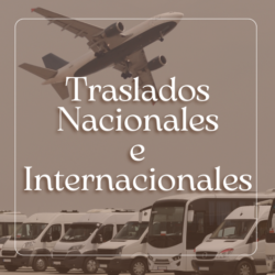 Servicios de Traslados Nacionales e Internacionales
