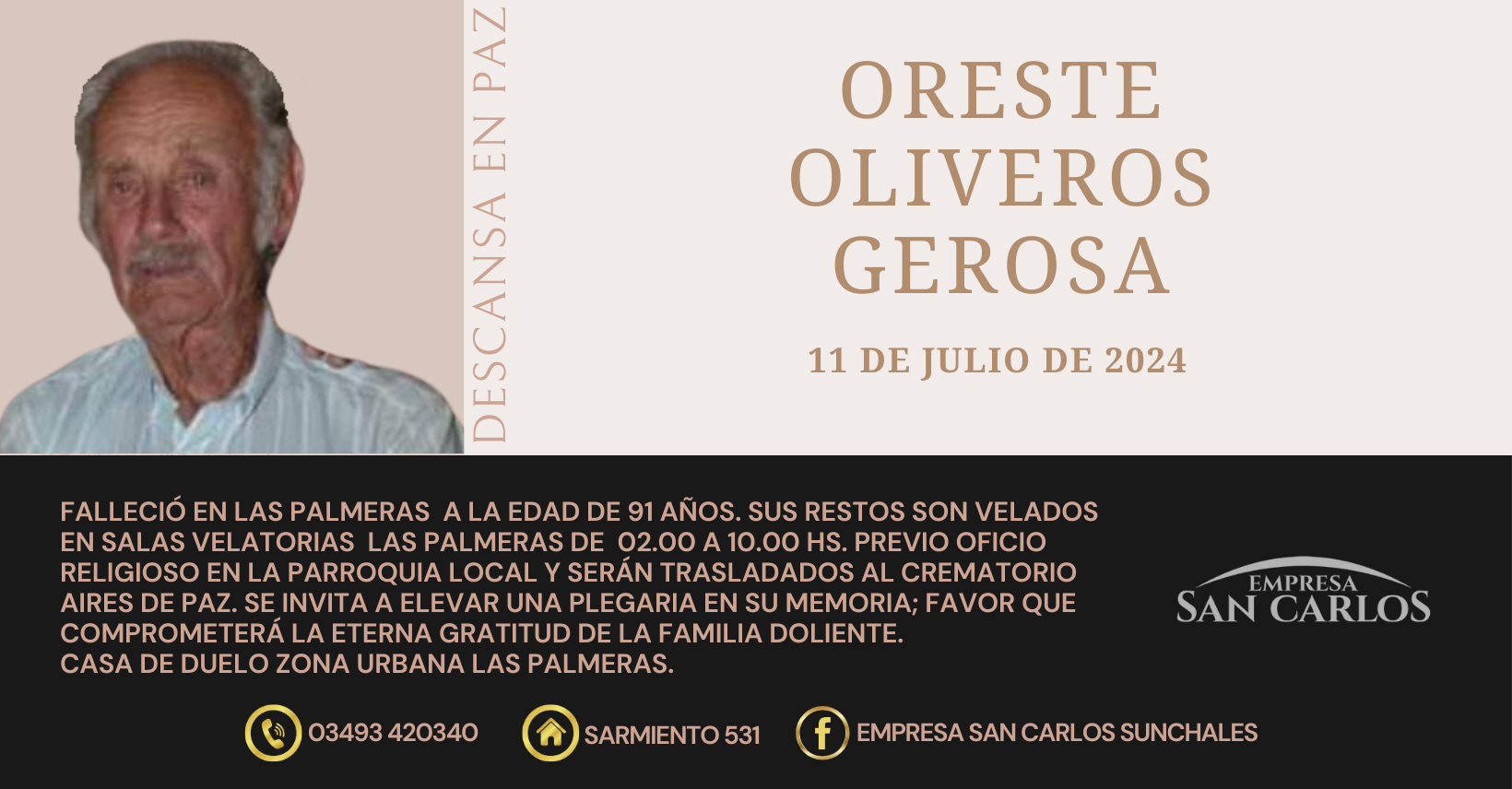 #OresteOliverosGerosa