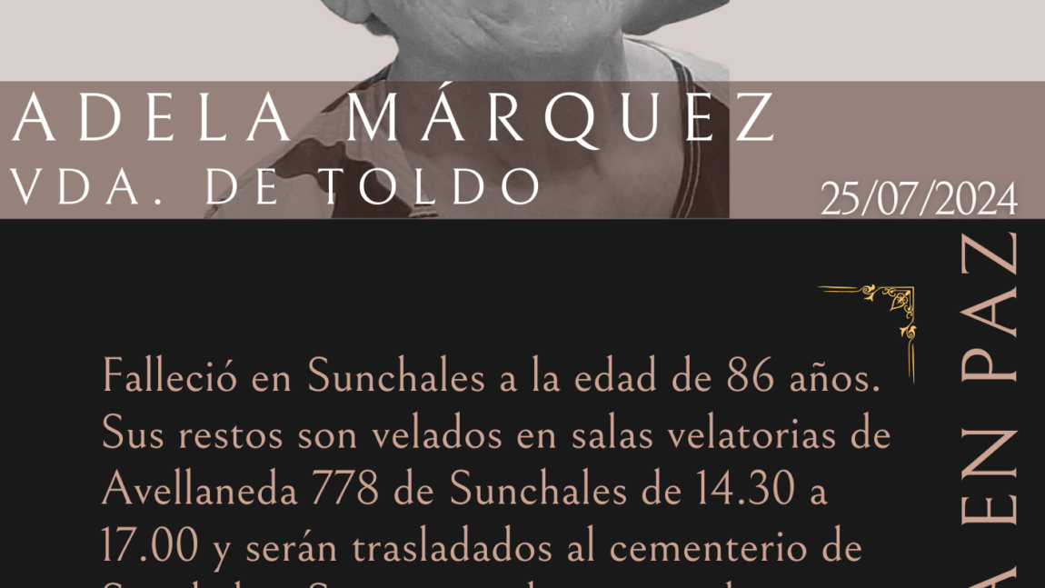 Adela Márquez vda de Toldo