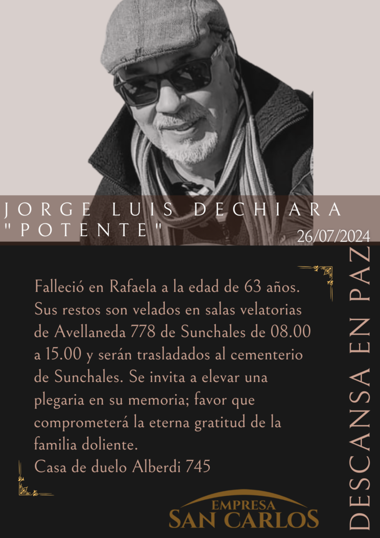 Jorge Luis Dechiara “potente”