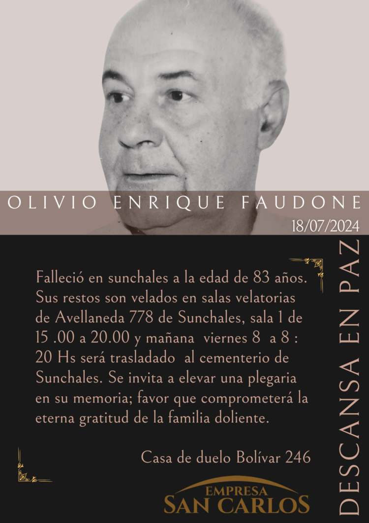 Olivio Enrique Faudone