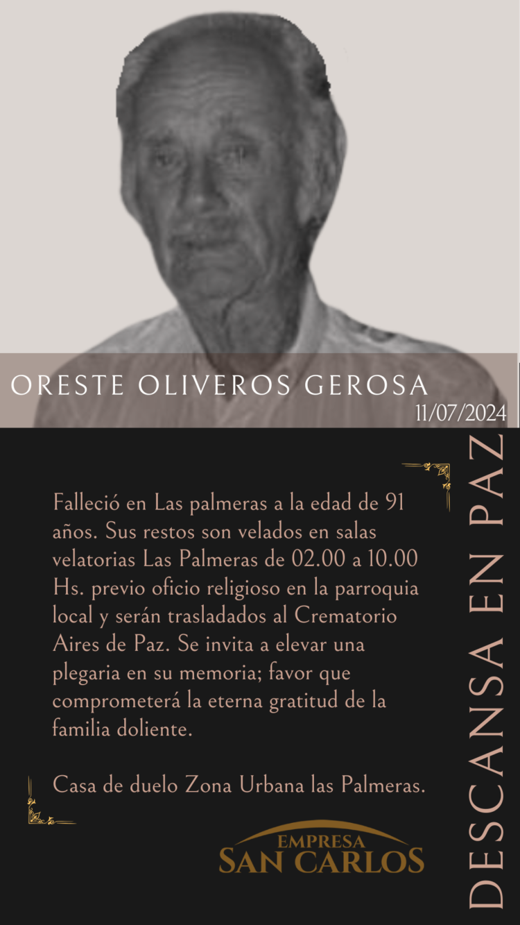 Oreste Oliveros Gerosa