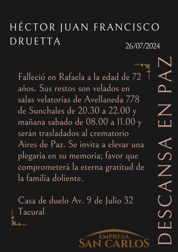 Héctor Juan Francisco Druetta