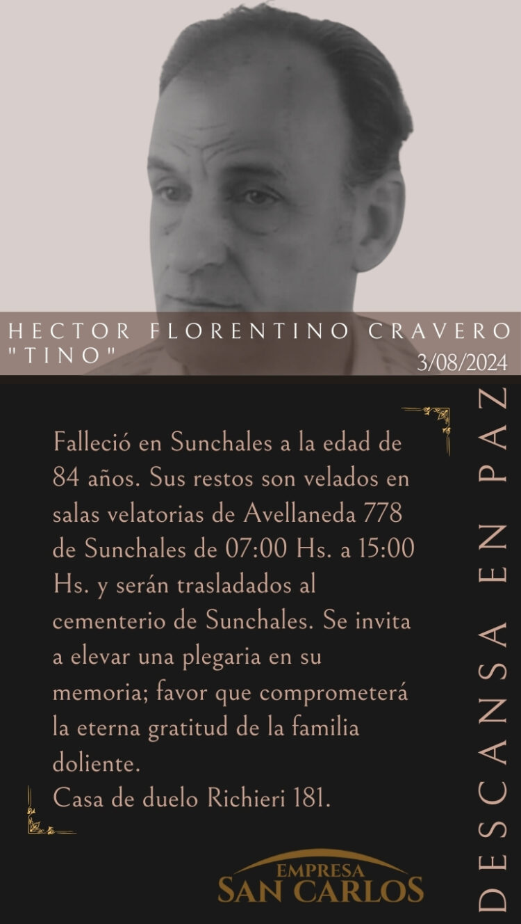 Hector Florentino Cravero “Tino”