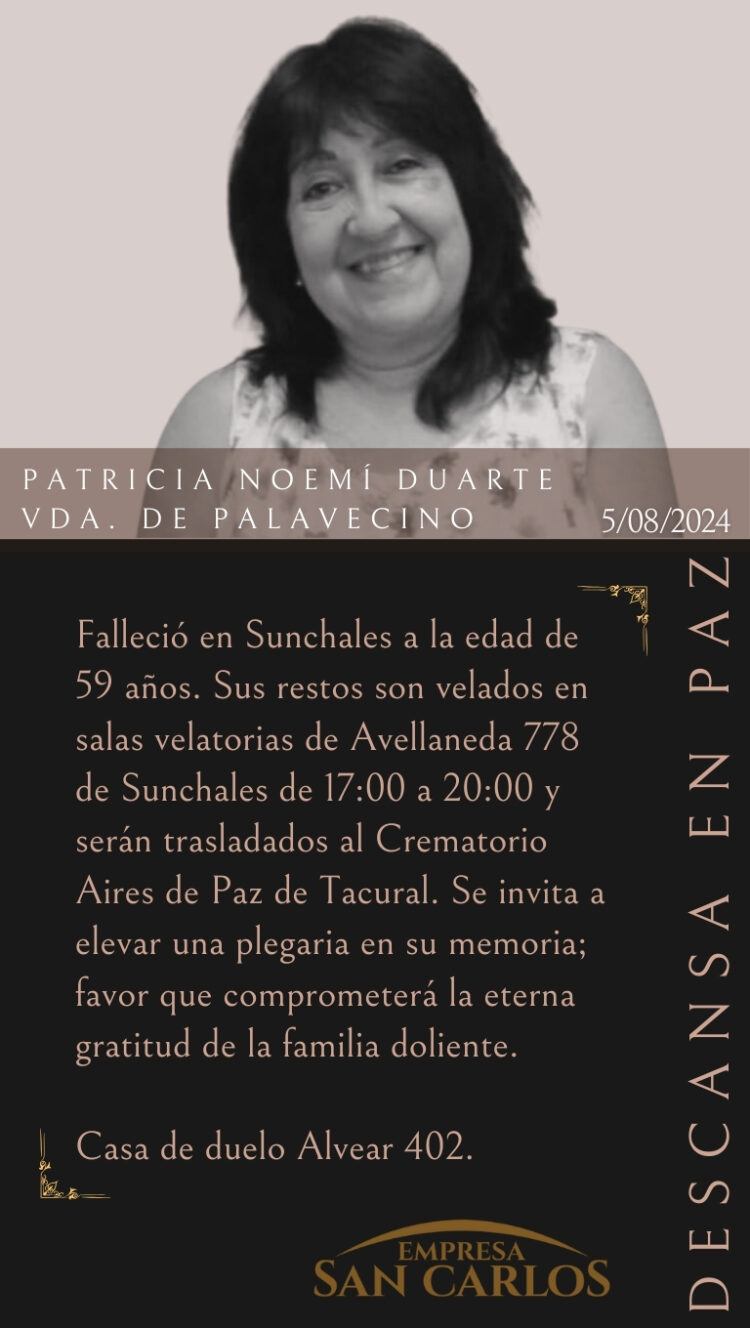 Patricia Noemí Duarte Vda. de Palavecino