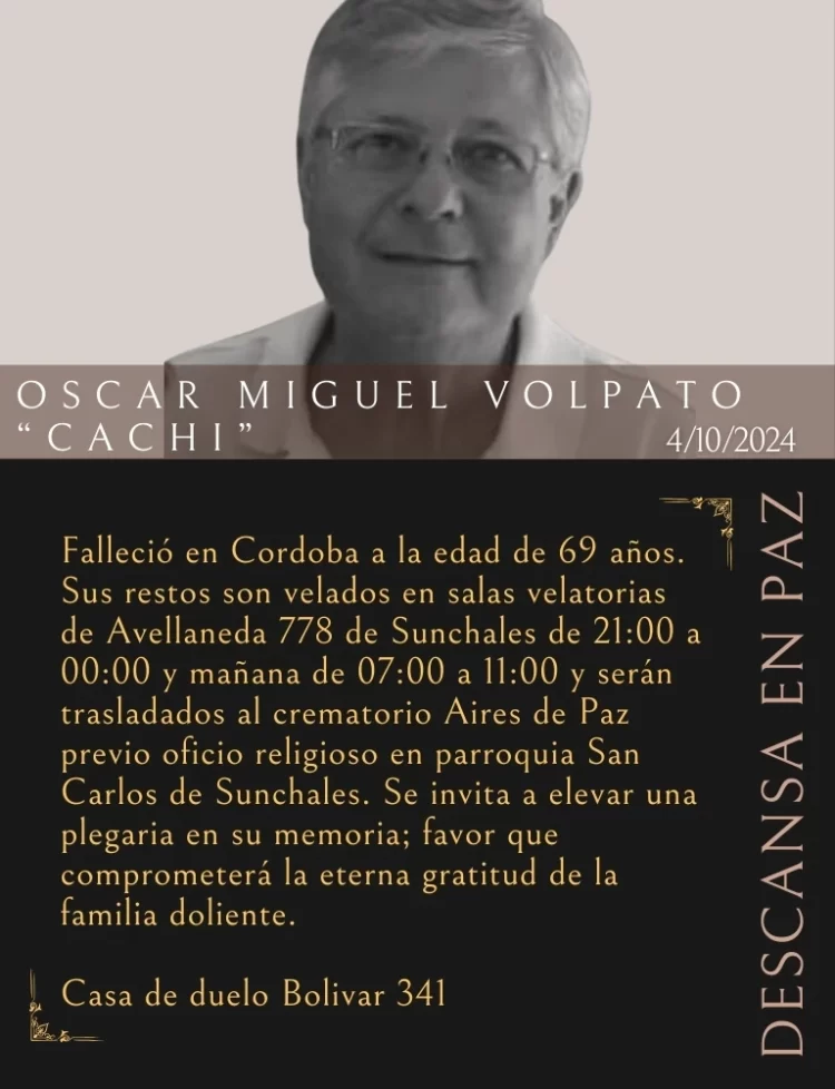 Oscar Miguel Volpato “Cachi”