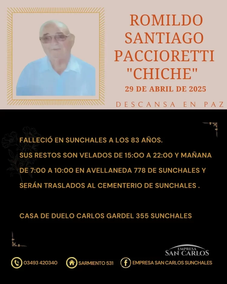 Romildo Santiago Paccioretti “Chiche”