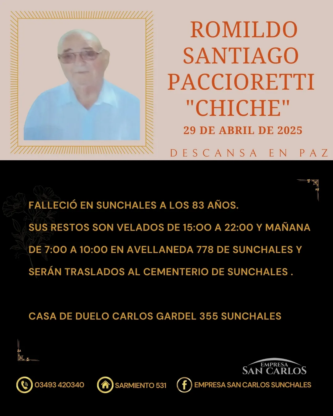 Romildo Santiago Paccioretti “Chiche”