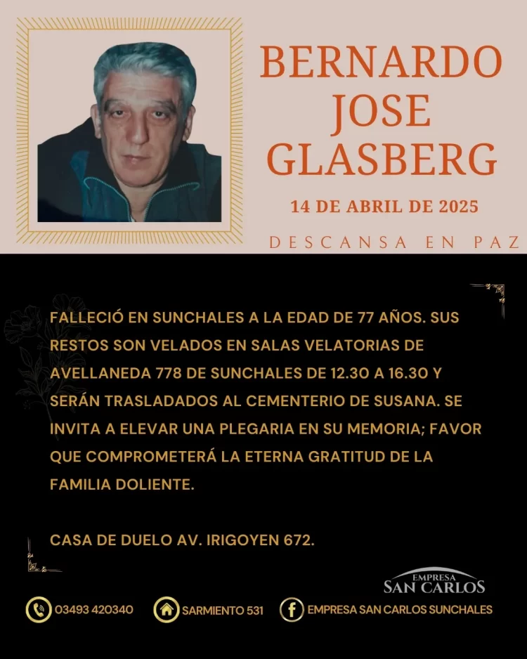 Bernardo Jose Glasberg