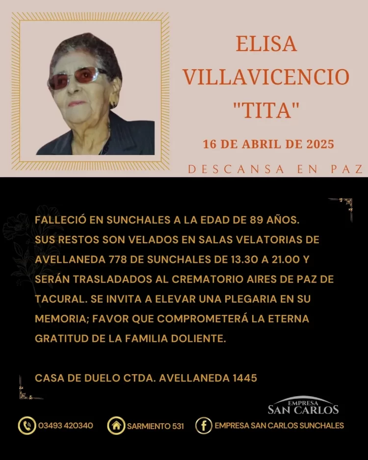 Elisa Villavicencio “Tita”