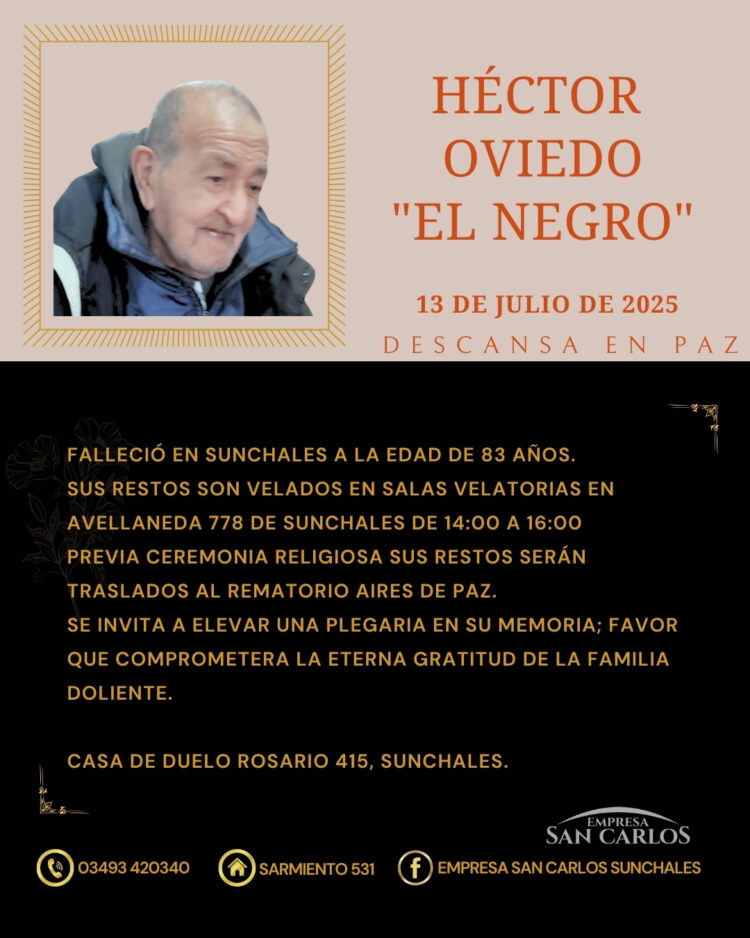 HÉCTOR “EL NEGRO” OVIEDO