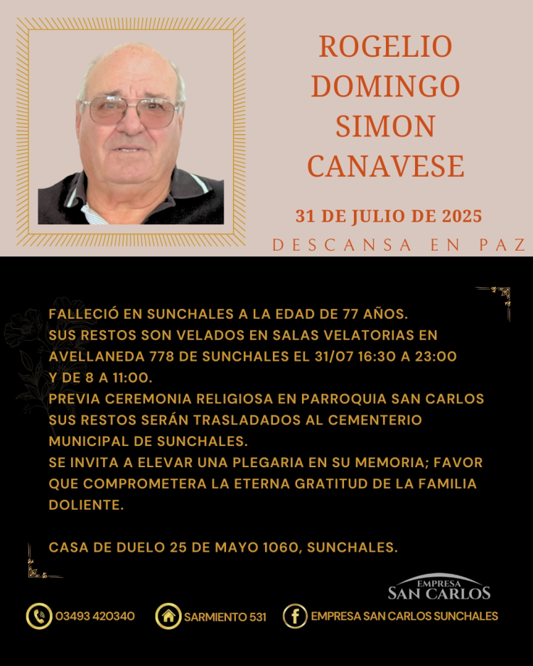 Rogelio Domingo Simon Canavese