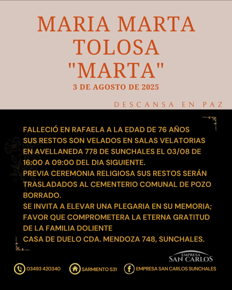 Maria Marta Tolosa”Marta”