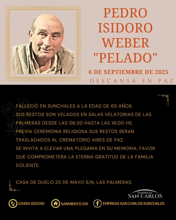 Pedro Isidoro Weber “Pelado”