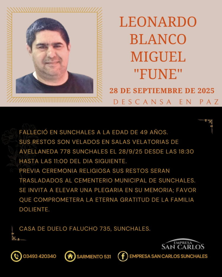 Blanco Leonardo Miguel “Fune”