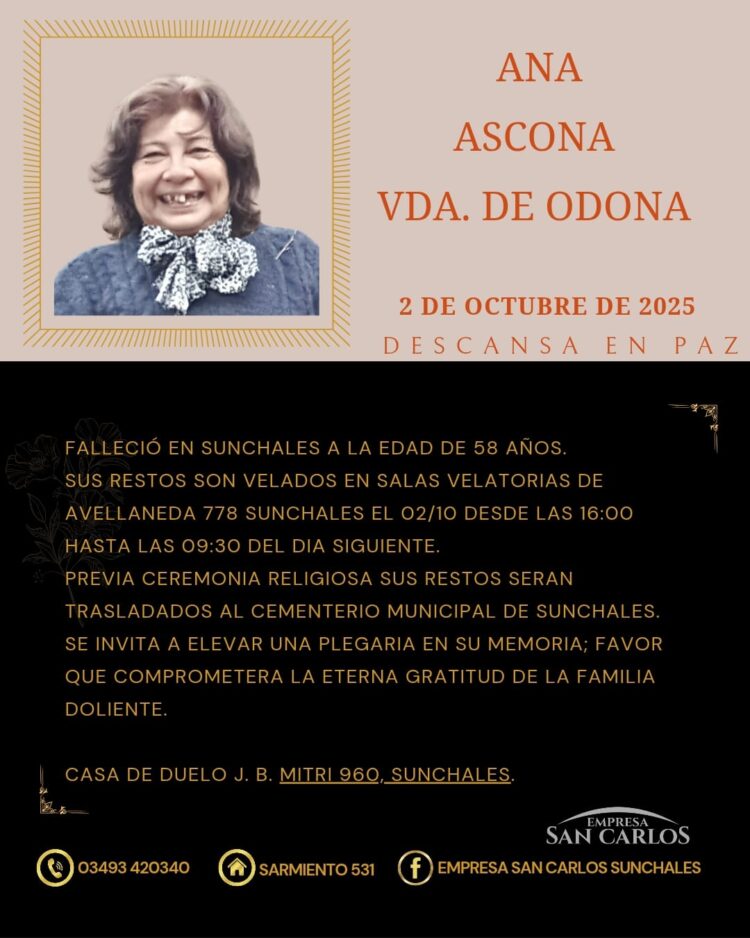Ana Ascona Vda de Odona