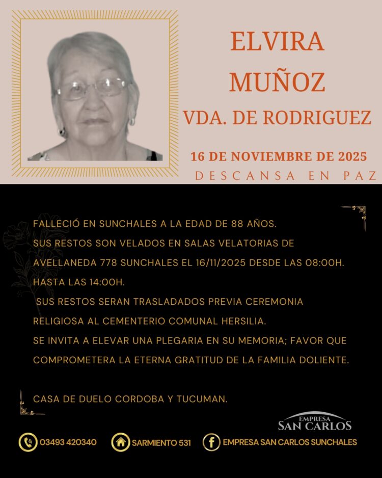 Elvira Muñoz Vda de Rodriguez