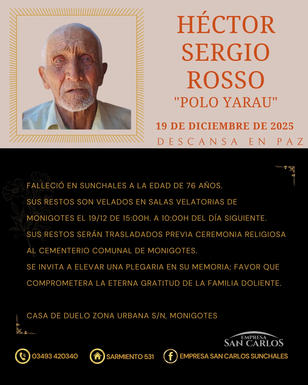 Héctor Sergio Rosso “Polo Yarau”