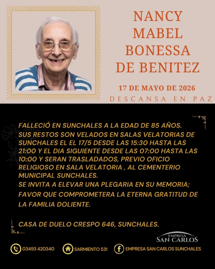 Nancy Mabel Bonessa de Benitez